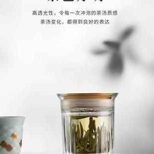 物典大家玻璃盖碗双层不烫手易杯懒人过滤泡茶神器茶具办公室家用