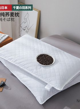 Z03天然纯荞麦填充枕芯舒适健康成人保健枕单人护颈椎助睡眠枕头
