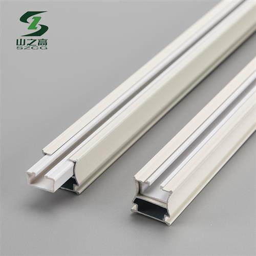 德裕窗帘轨道滑轮窗帘杆纳米直轨滑轨顶装侧装静音单双导轨滑道