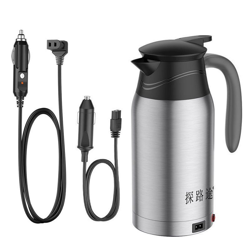 探路途车载电加热烧水壶电源线热水杯热水器充电器12V24V点烟器线