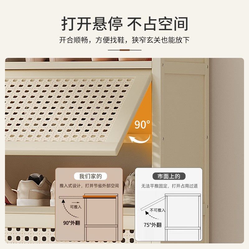 精选2024新款爆款鞋架白色室内楼道家用门口鞋柜好看收纳出租屋用,住宅家具,鞋架,淘宝优惠券,粉丝福利购,淘宝优惠卷