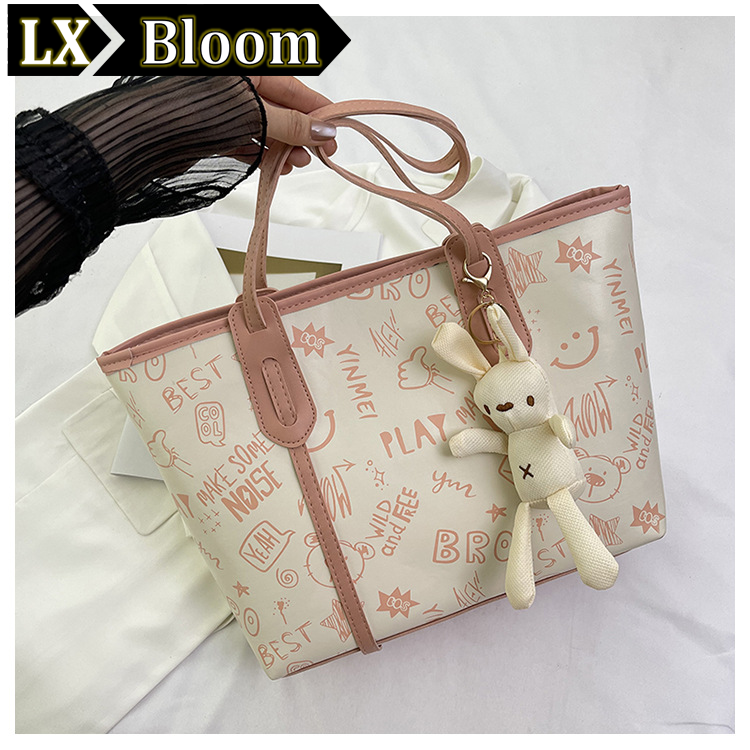 LX Bloom2025春季新款女包大容量学生党日常通勤百搭旅游斜挎女包