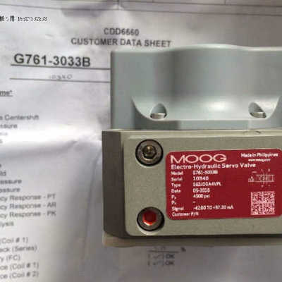 moog穆格 D662Z4334K 三级伺服阀 630-1092C