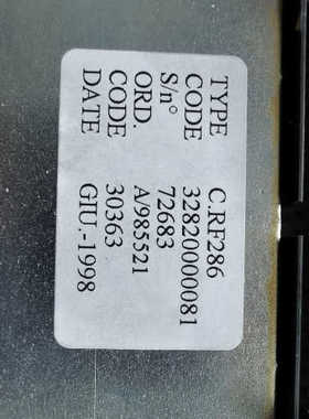 C. RF286 DANIELI轧钢控制器 32820000081 C. RF286