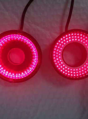 议价机器视觉红色环形光源SJ-LR-74R-H34-RD 韩12V可上镜头