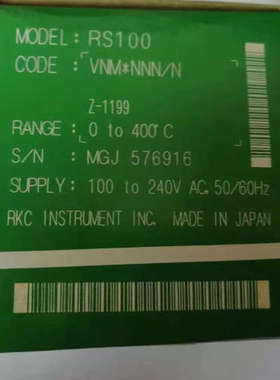 理化RKC温控器 温控表 RS100VMMNNN