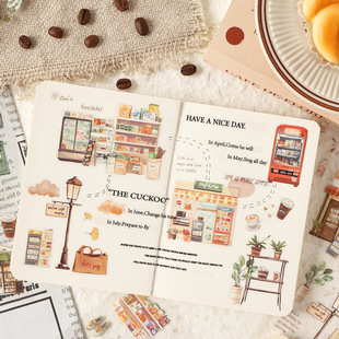 手账旅途小确幸pet贴纸手帐贴纸 跨手账贴纸高级感diy手帐素材