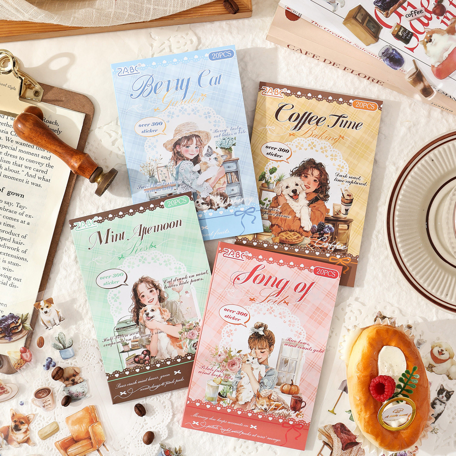 缤纷萌宠录切膜手帐贴纸书贴纸包手帐素材贴纸手机壳水杯创意贴纸,文具电教/文化用品/商务用品,贴纸/立体贴纸,淘宝优惠券,粉丝福利购,淘宝优惠卷