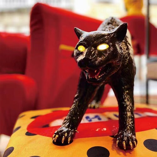 设计师装饰摆件库丘猫咪台灯