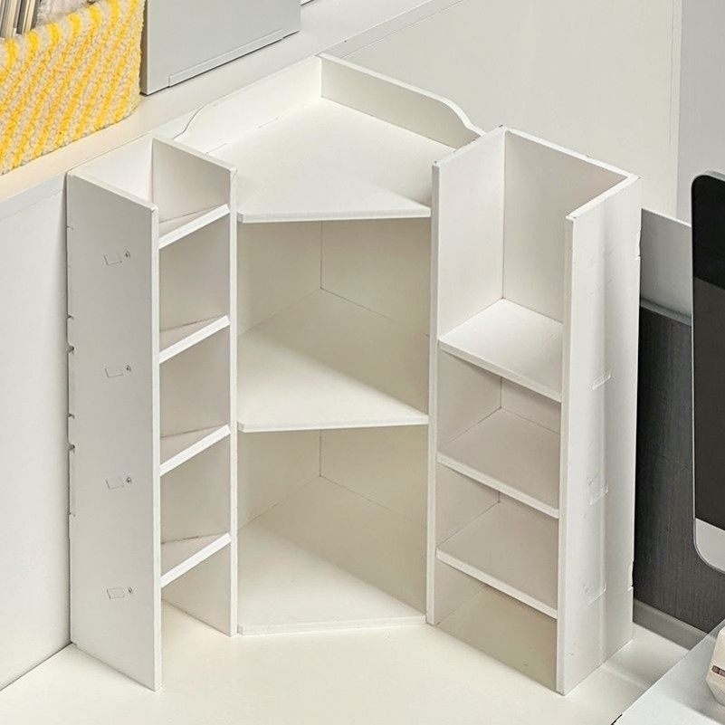 桌面转角置物架学生书桌收纳神器文具多层收纳架办公室工位收纳盒