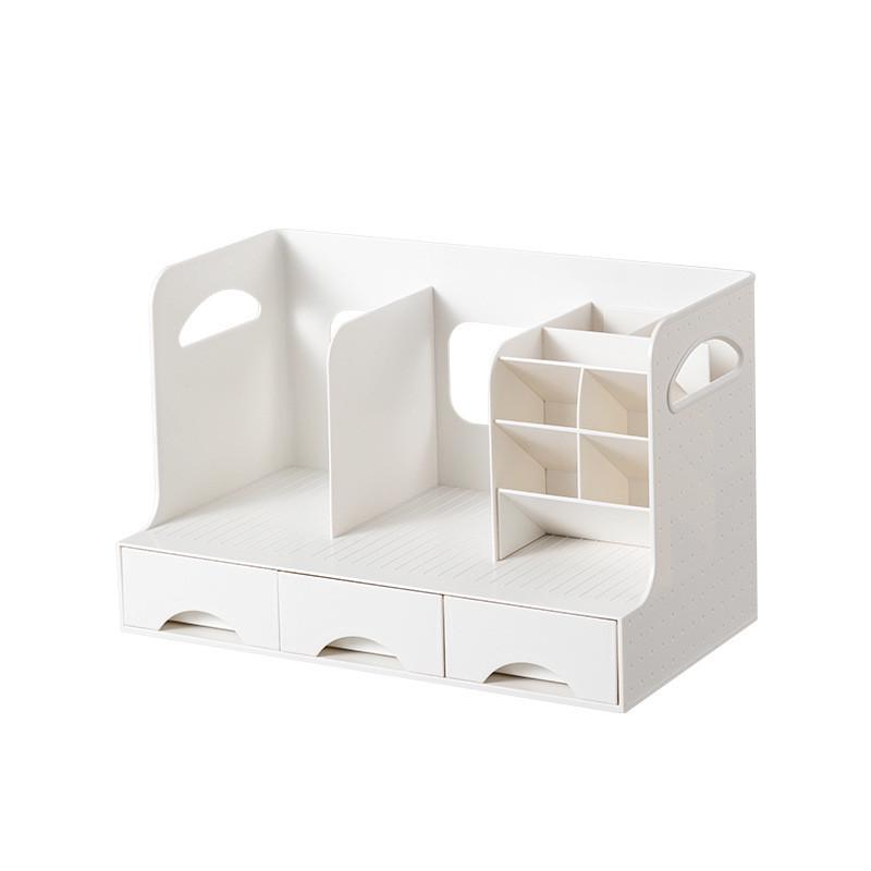 书桌文具桌面抽屉式收纳盒书架学生宿舍文件多功能办公室置物架