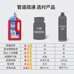 净狮日本管道疏通剂下水道去味疏通除臭厨房厕所堵塞溶解1瓶装800