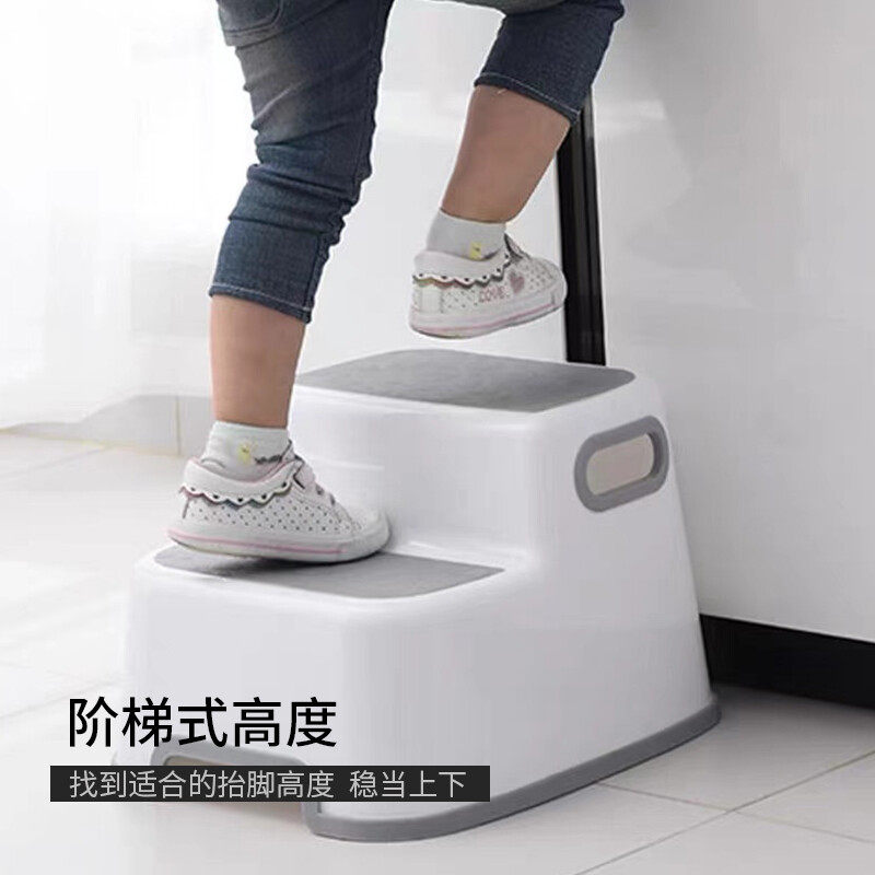 foojo阶梯凳子浴室垫脚凳楼梯台阶凳双层防滑踩脚凳子椅子板凳灰使用感如何?