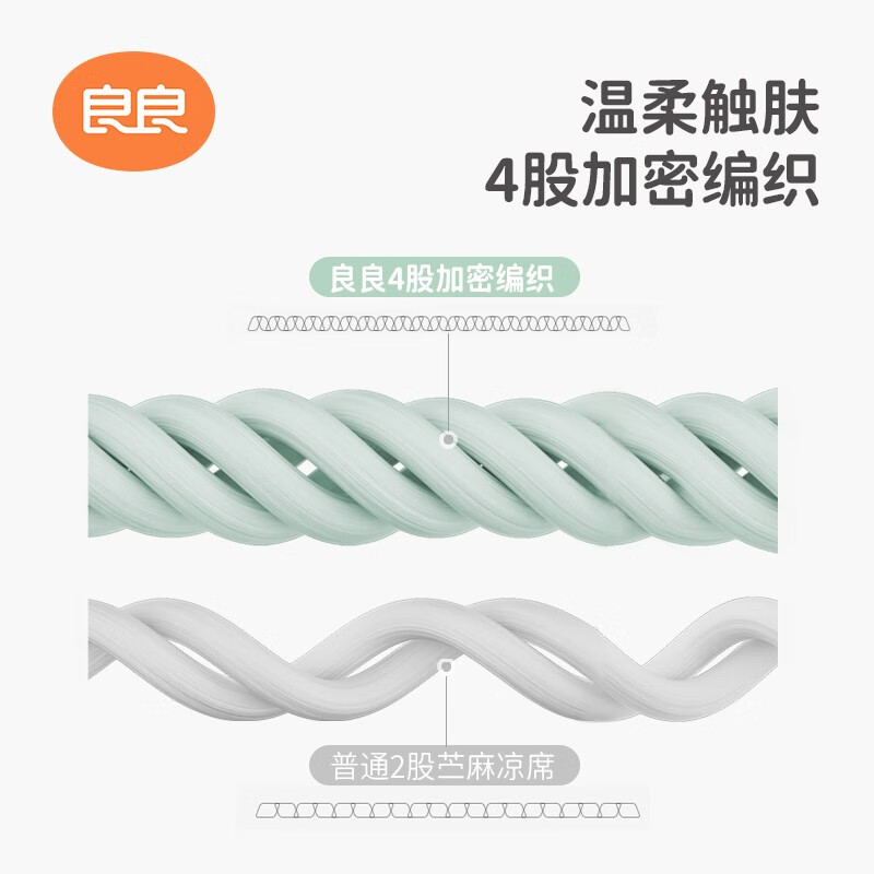良良婴儿推车凉席宝宝儿童苎麻凉席清凉透气餐椅可用万花筒-推车