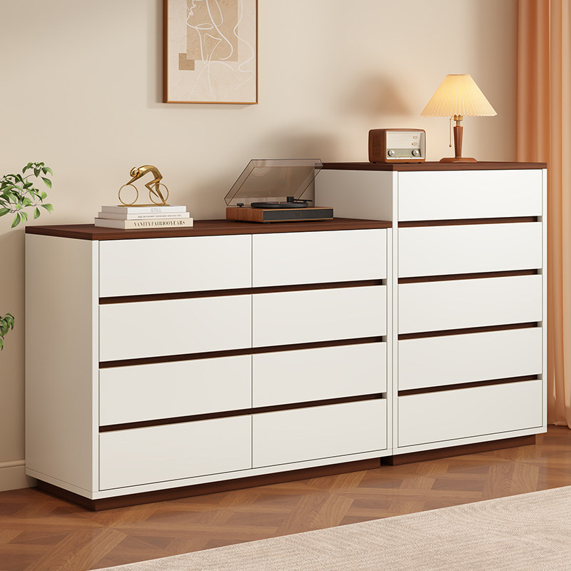 实木斗柜现代简约家用五斗柜抽屉柜卧室靠墙床尾置物柜收纳柜定制