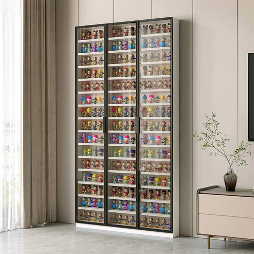 玻璃门手办展示柜储物柜子