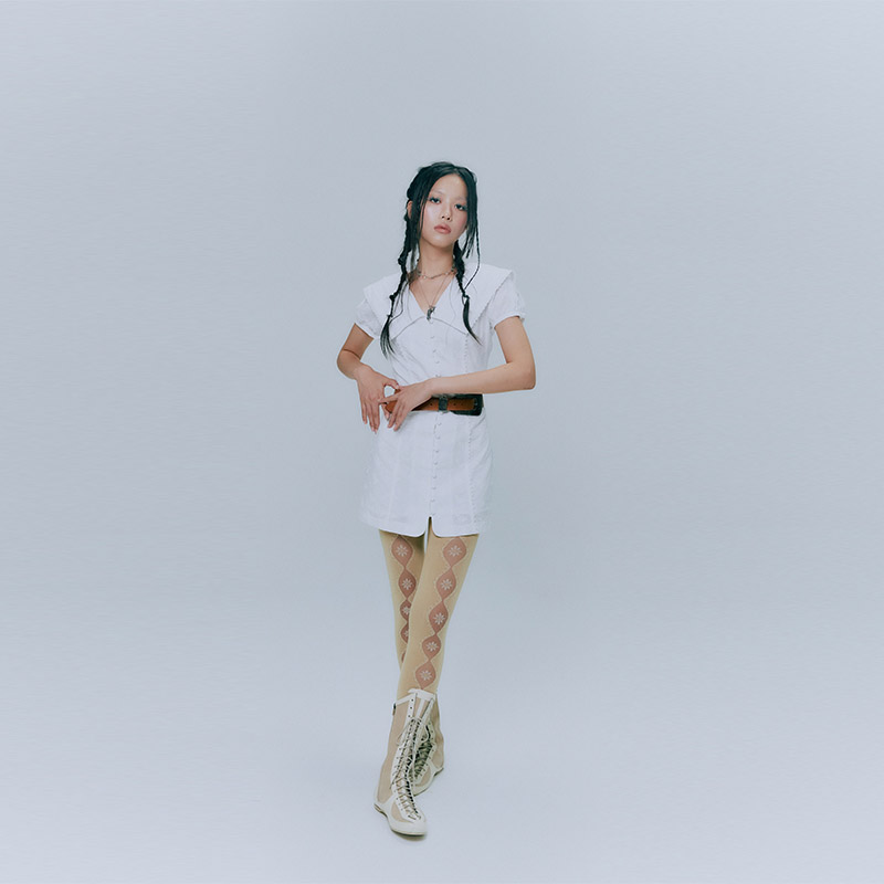 QYPRF 2025夏季女小个运动连衣裙