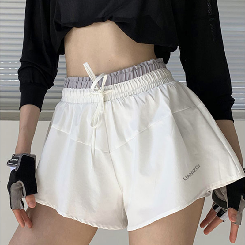 运动瑜伽裤女子夏季外穿宽松透气跑步速干专业训练普拉提健身短裤