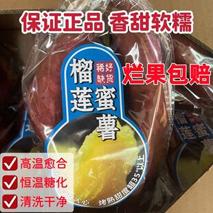 广东茂名巨甜火山榴莲蜜薯黄心番薯已恒温糖化粉糯香甜绵密口感