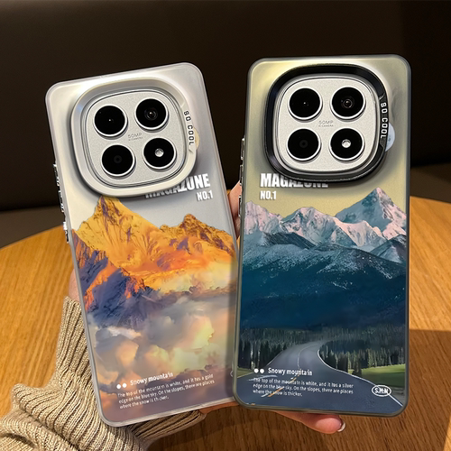 雪山风景手机壳适用红米系列