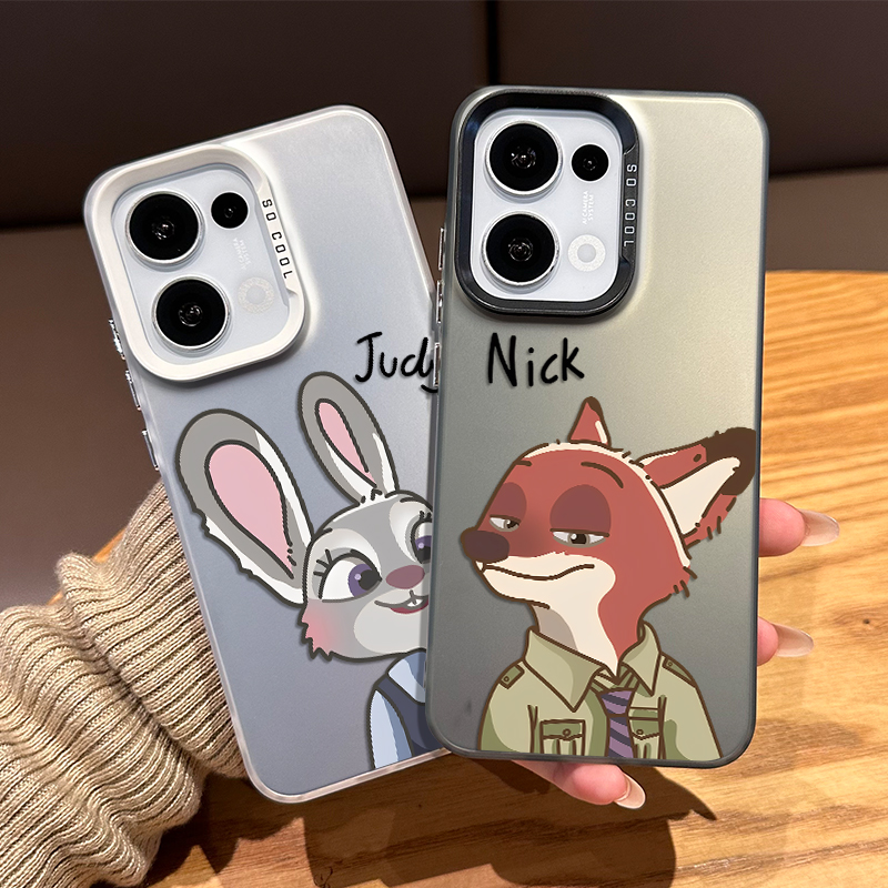 情侣疯狂动物城手机壳适用OPPO