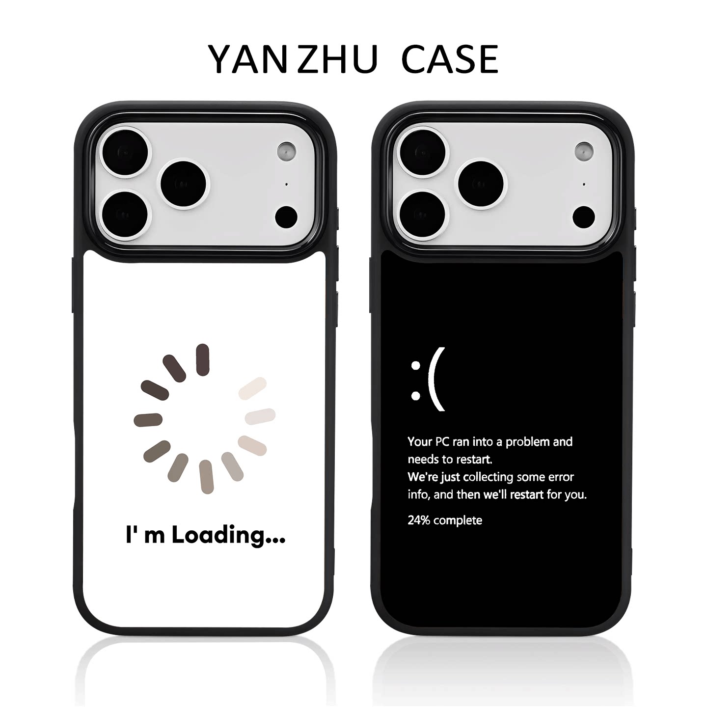 打工人黑屏手机壳适用苹果18promax搞怪iphone17趣味18pro个性16新款17promax小众15高级感14plus情侣13套12
