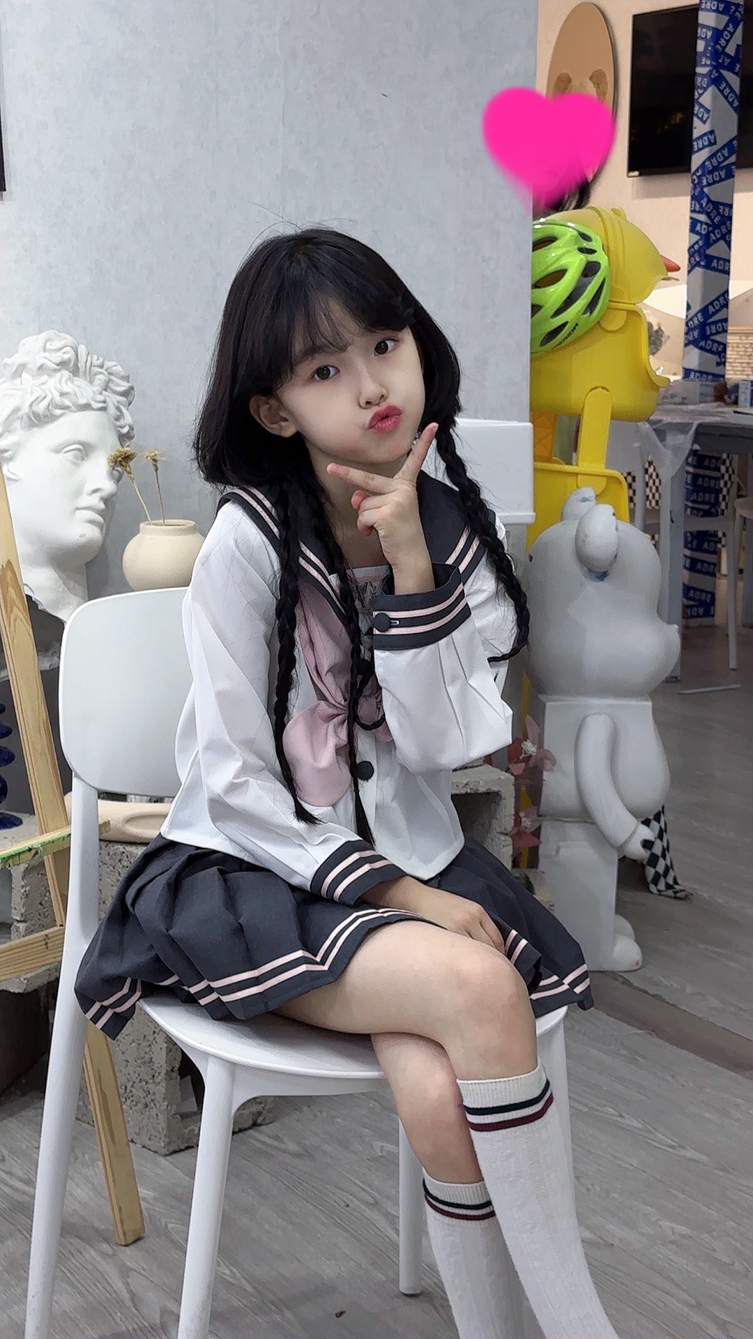 刘格格同款正品JK套装大蝴蝶结超短裙小果儿同款可爱甜美纯色韩版