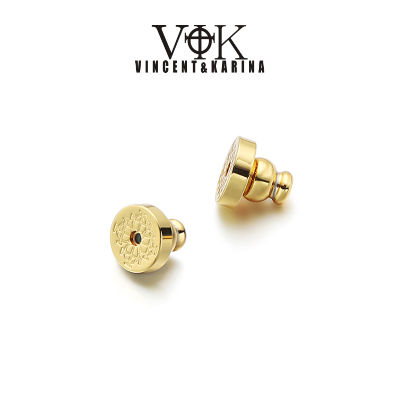 vk品牌电镀18K 金耳堵耳塞适合所有耳针
