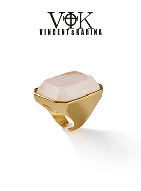 vk饰品【雾漫冰川】简约几何小众设计戒指个性轻奢时尚气质指环