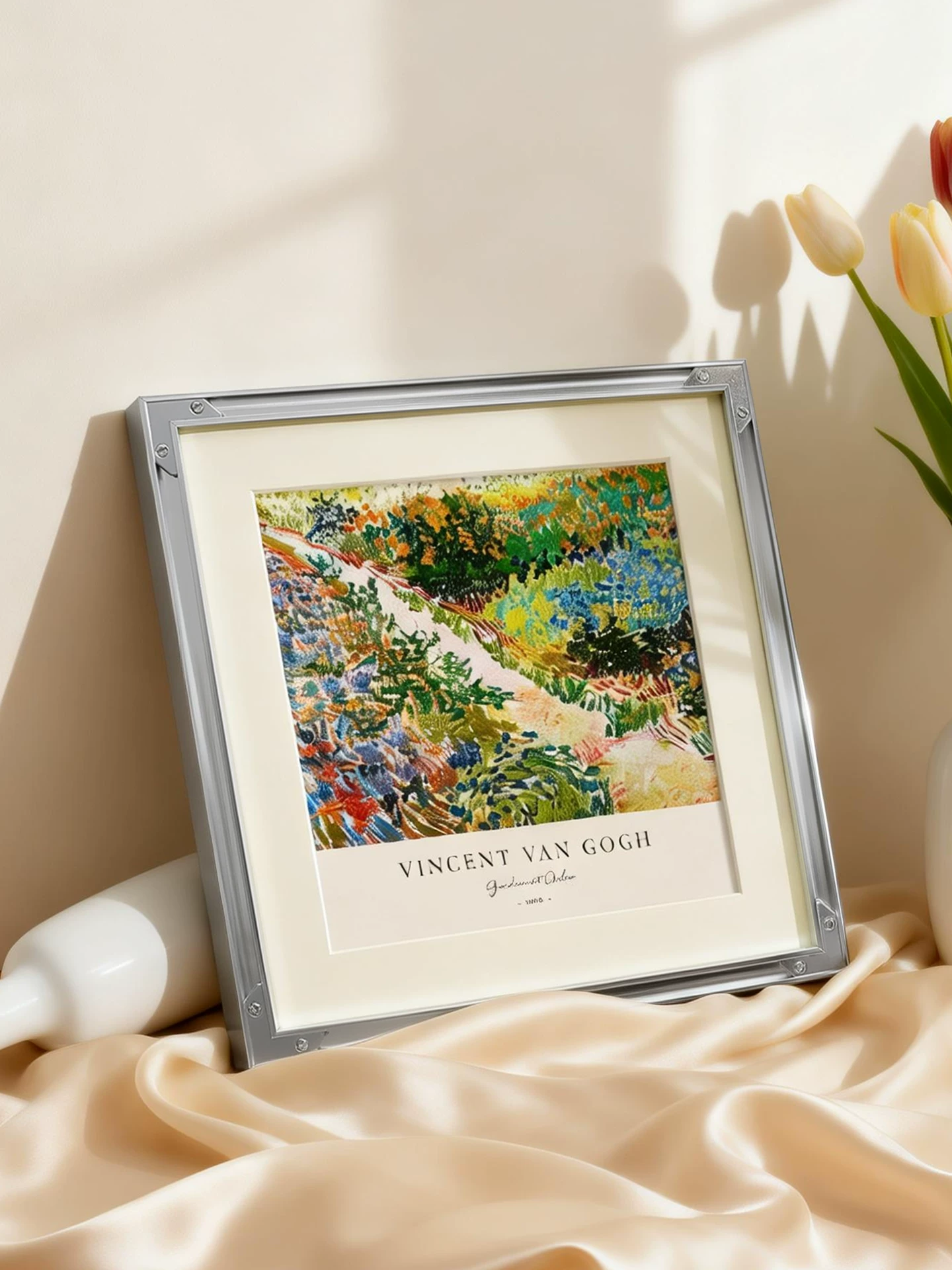 梵高莫奈装饰画卧室客厅餐厅挂画高级感油画