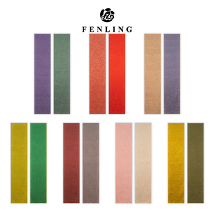 熠熠生辉-100%桑蚕丝草木染双面异色罗丝巾30*160CM长巾WJ126