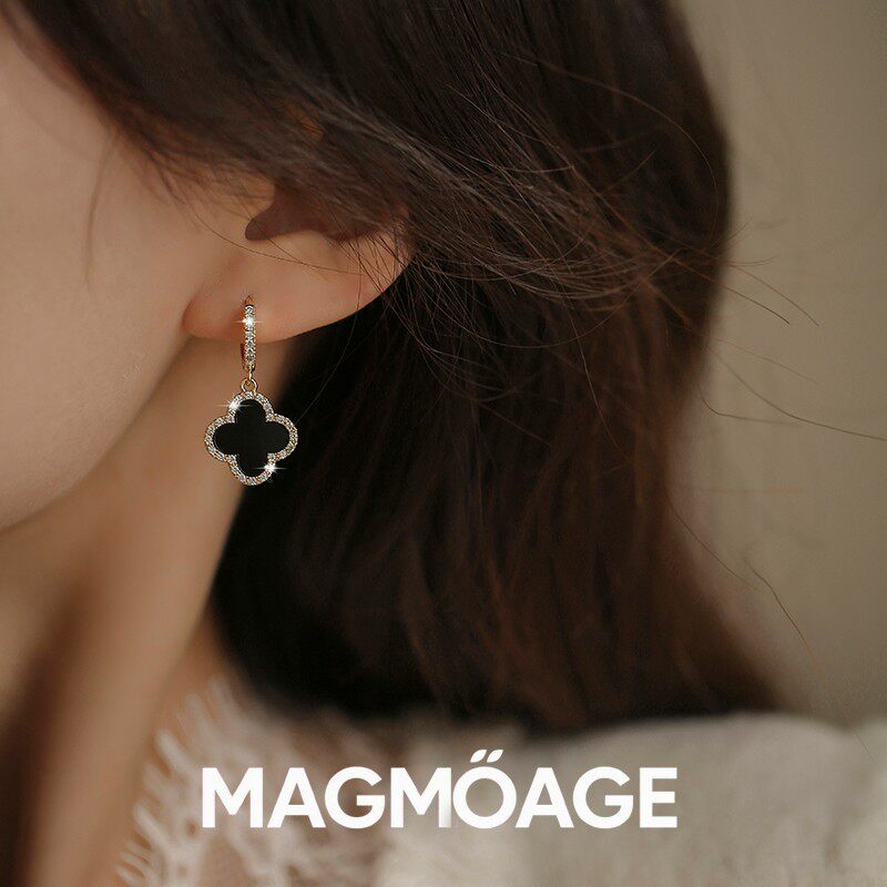 法国设计师MAGMOAGE四叶草耳扣