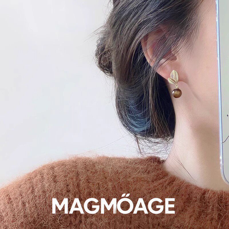 MAGMOAGE耳环小众复古毛衣