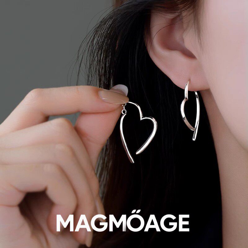 法国设计师MAGMOAGE爱心耳环
