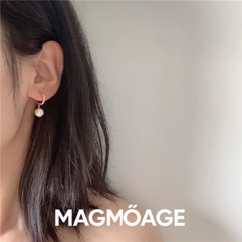 MAGMOAGE14K淡水珍珠耳环
