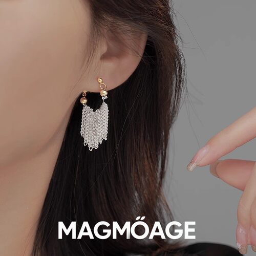 法国设计师MAGMOAGE银河瀑布耳环
