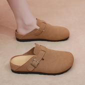 新款 透气休闲鞋 勃肯鞋 外穿百搭懒人拖鞋 秋季 时尚 女鞋 软底舒适凉鞋
