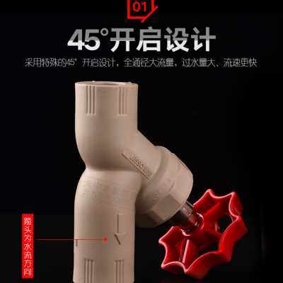 联塑PPR热熔全通径截止阀自来水阀门开关4分20 25 32闸阀家用手轮