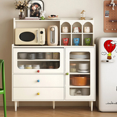 法式 餐边柜靠墙一体水吧台茶水柜橱柜家用客厅置物柜子储物收纳柜