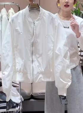 欧洲站欧货休闲棒球服外套女