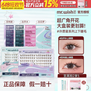 心愿先生许愿星系列免胶胶水上睫毛白开水百利甜白日梦妈生氛围睫