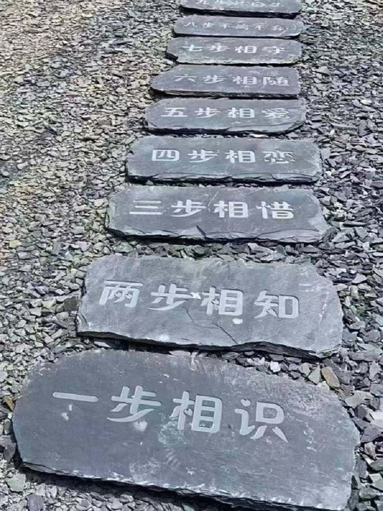 室内外青石板踏步石园林防滑垫脚石庭院铺路石户外花园汀步石地砖