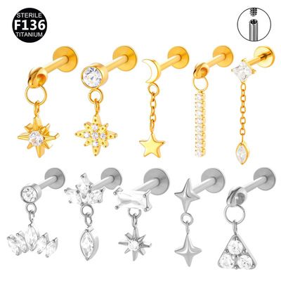 横瞳piercing新款F136钛合金0.9