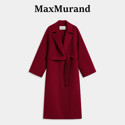 MaxMurand /气质女王款  意大利M家经典款双面羊绒大衣女浴袍长款