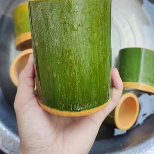 新鲜楠竹网红奶茶冰淇淋竹筒杯商用家用竹筒饭手工制作创意竹筒杯