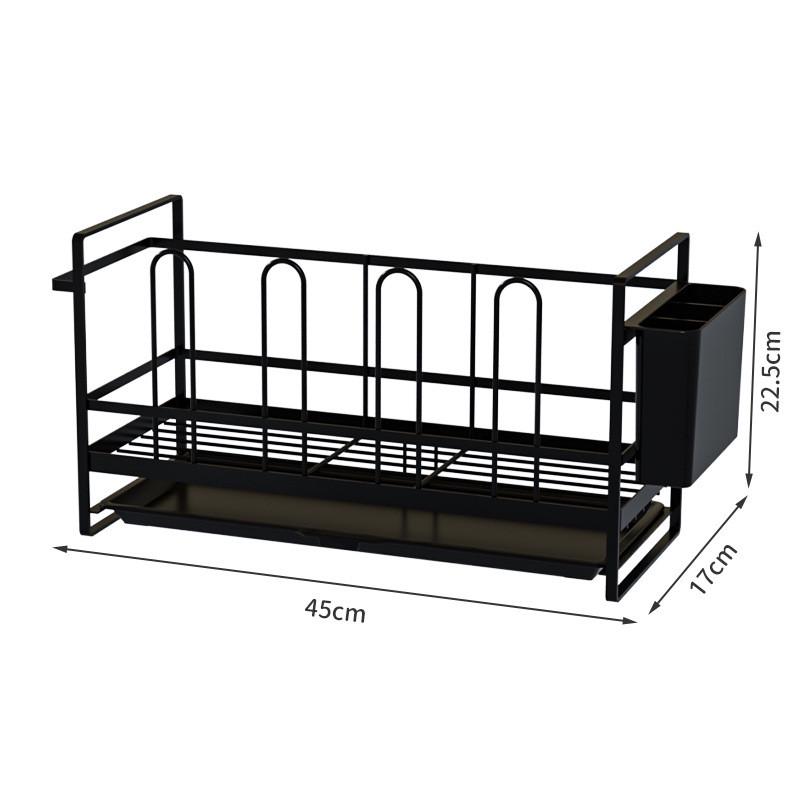 严选24年新款沥水架铁艺厨房多功能碗碟盘子置物架收纳沥水碗架