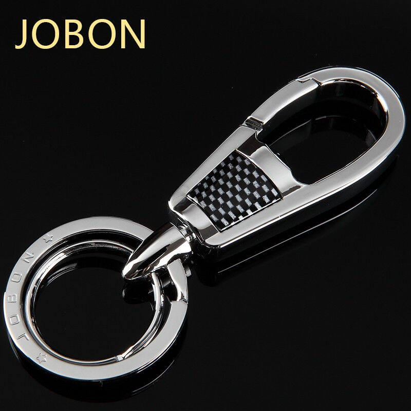 JOBON中邦汽车钥匙扣男士商务锁匙扣汽车挂件钥匙圈钥匙链环礼盒