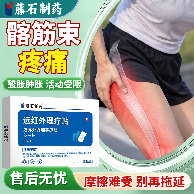 髂胫束髂筋束摩擦综合症筋膜肌肉贴前胫骨路大腿外侧酸痛膏药贴MP
