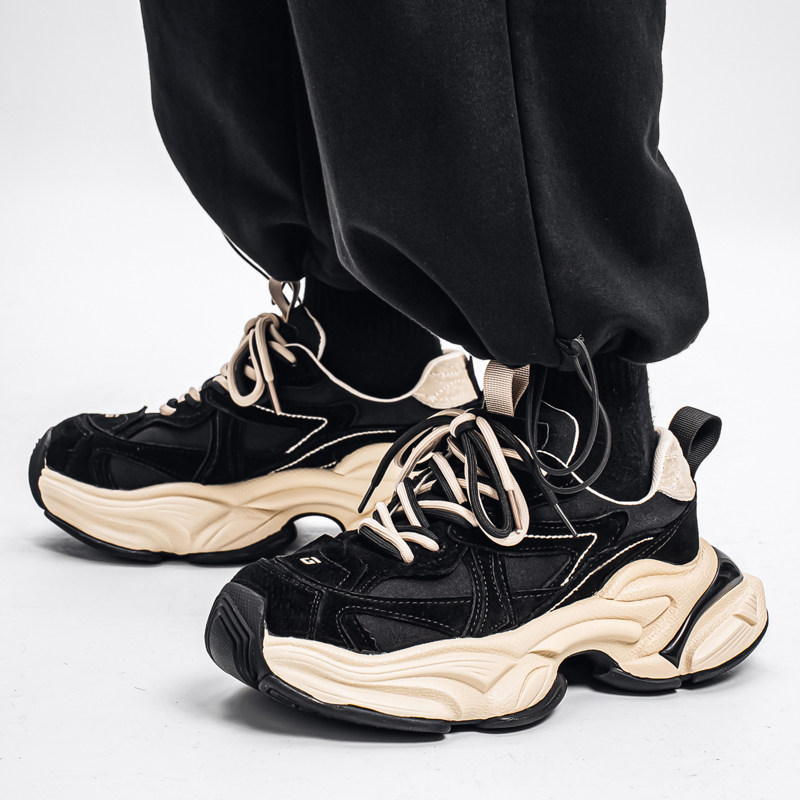 2025新款秋季厚底潮流老爹鞋男
