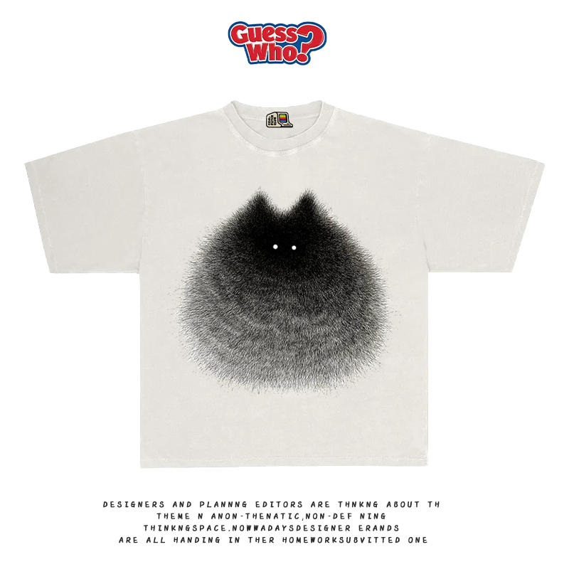 萬物All Nature 罕见小猫印花休闲宽松版型短袖T恤Japanese